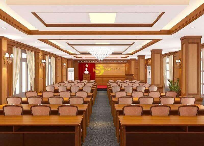 Gỗ Sồi cho bàn ghế hội trường
