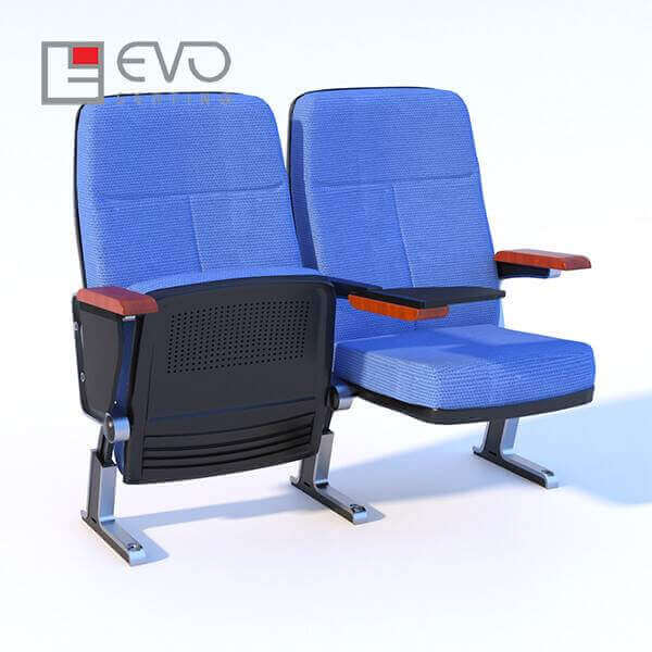 Màu xanh coban sử dụng cho ghế hội trường Evo4601
