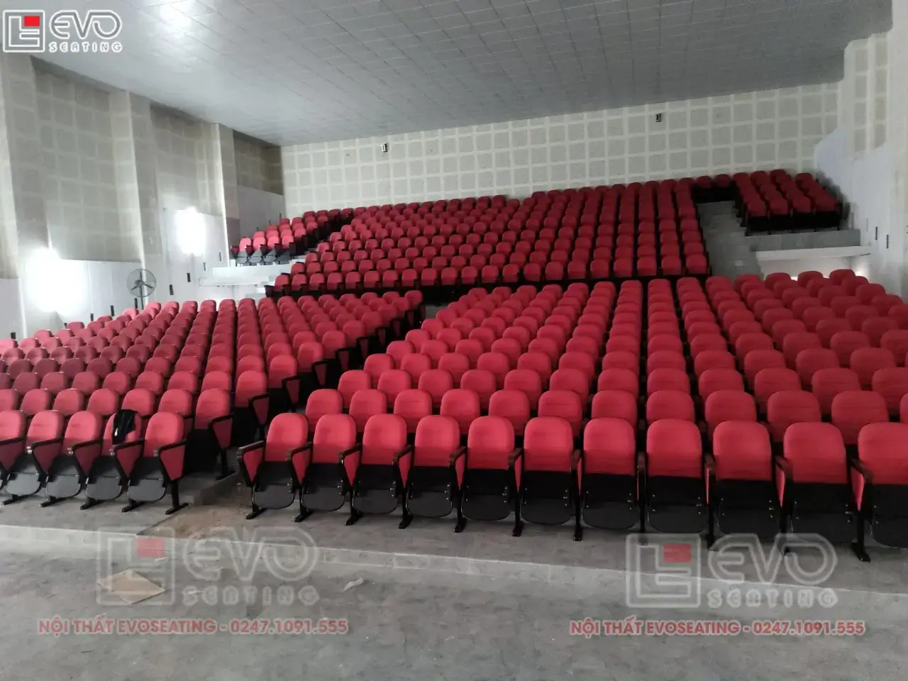 Hình ảnh Dự án ghế hội trường hơn 500 chỗ tại Rạp Hồng Hà - Yên Bái