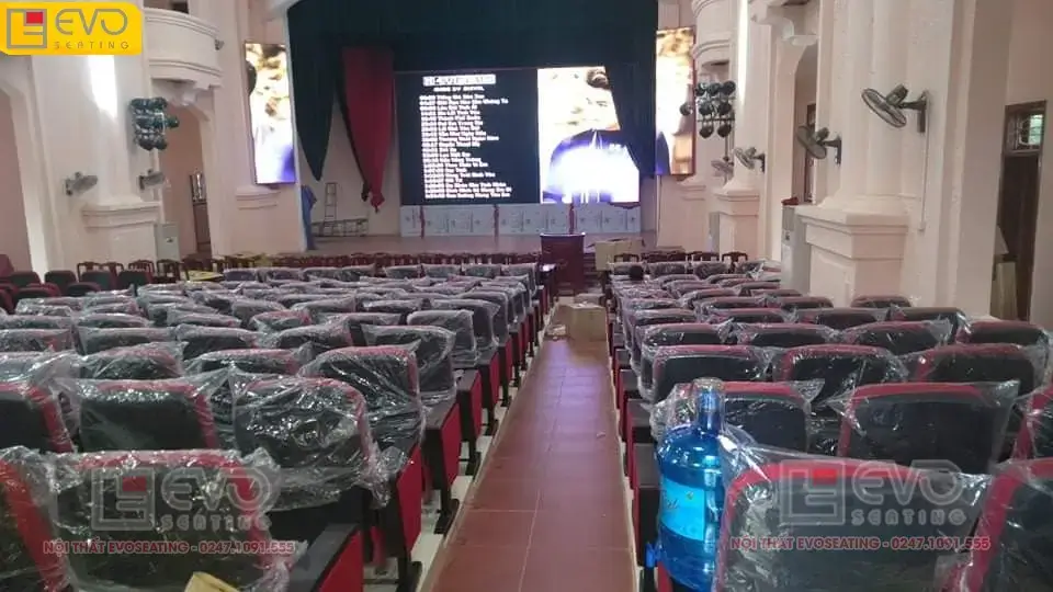 Hình ảnh Dự án ghế hội trường tại Nhà văn hóa huyện Lạc Thủy