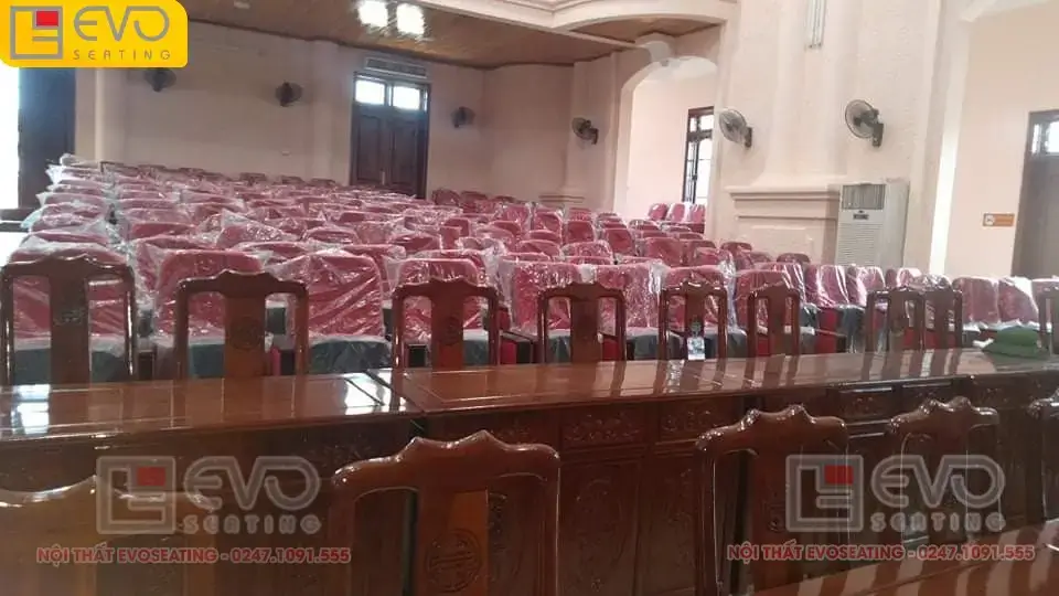 Hình ảnh Dự án ghế hội trường tại Nhà văn hóa huyện Lạc Thủy