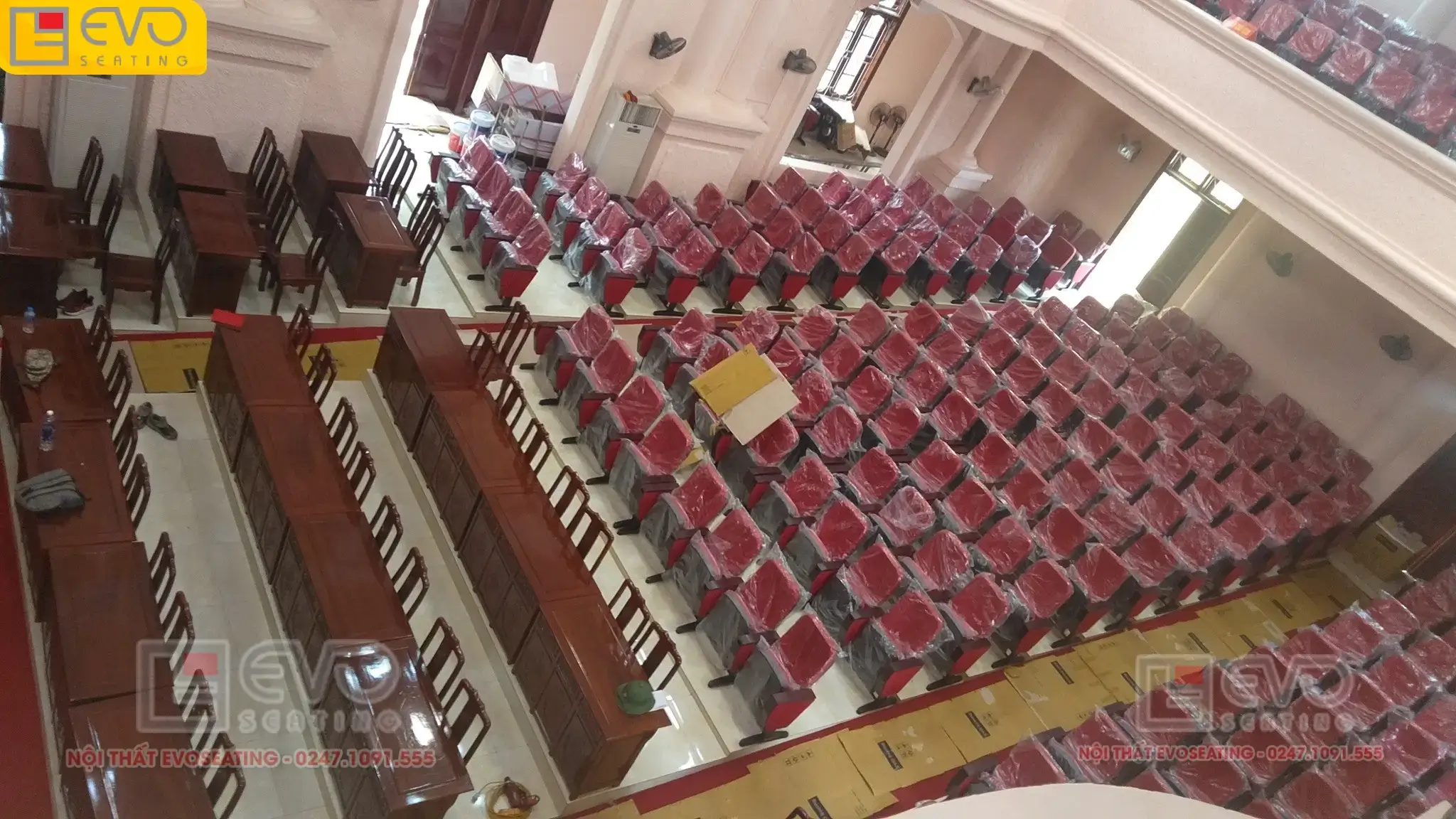 Hình ảnh Dự án ghế hội trường tại Nhà văn hóa huyện Lạc Thủy