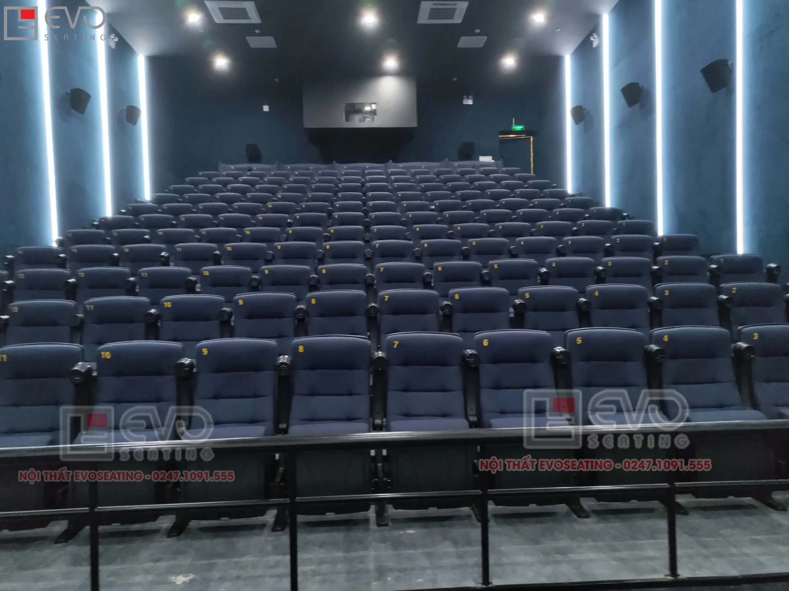 Hình ảnh Dự án ghế rạp chiếu phim tại Pixel Cinema Thái Nguyên sử dụng model EVO5609R