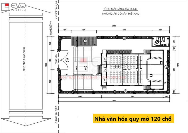 Bản vẽ thiết kế nhà văn hóa