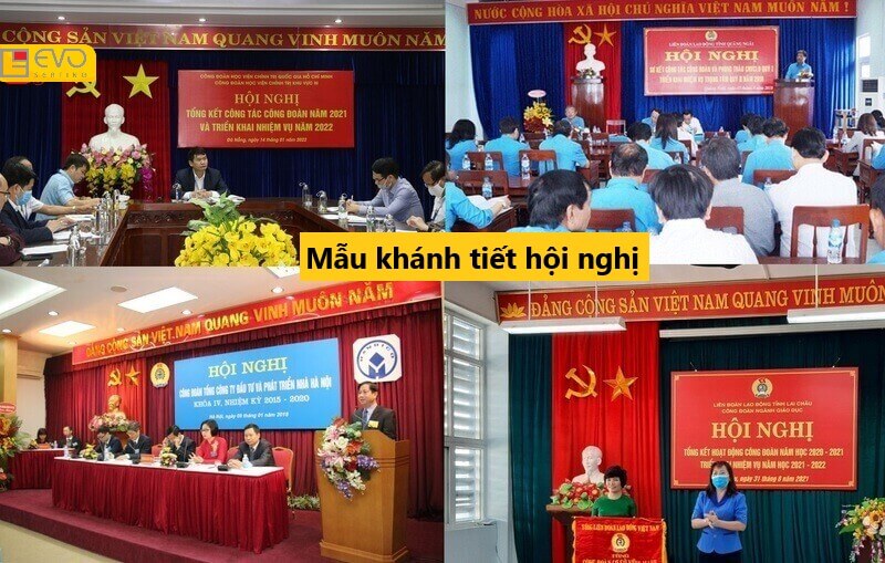 Mẫu khánh tiết hội nghị đẹp