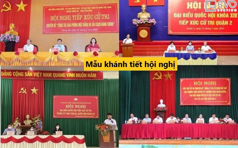 Mẫu khánh tiết hội nghị đẹp