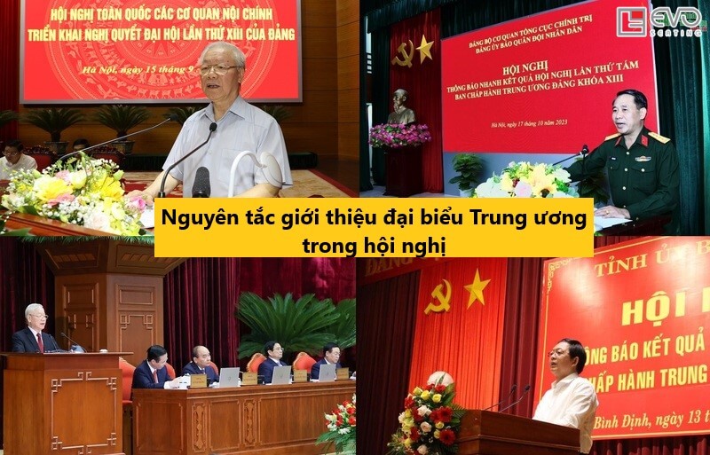 Nguyên tắc giới thiệu đại biểu trong hội nghị