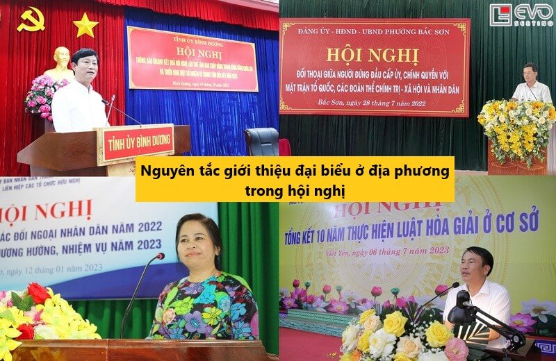 Nguyên tắc giới thiệu đại biểu trong hội nghị