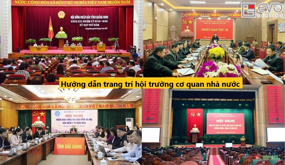 Quy định trang trí hội trường cơ quan nhà nước