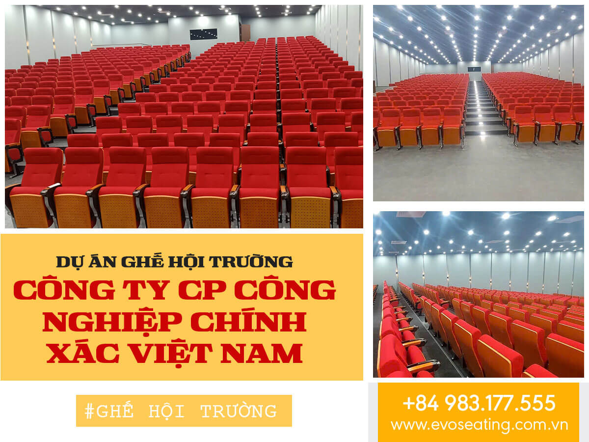 Dự án ghế hội trường Công ty Cổ phần Công nghiệp Chính xác Việt Nam