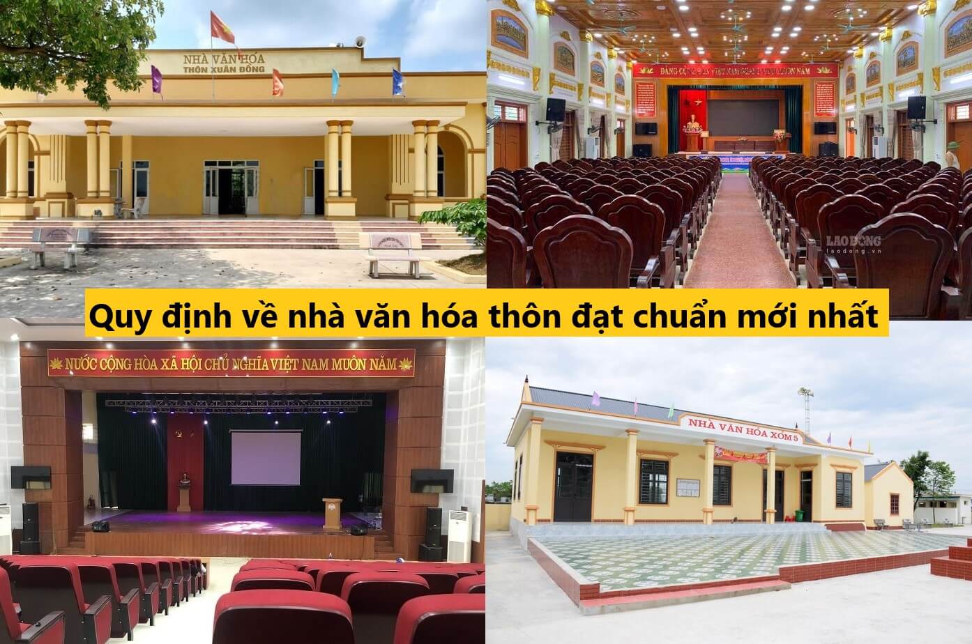 quy định về nhà văn hóa thôn đạt chuẩn