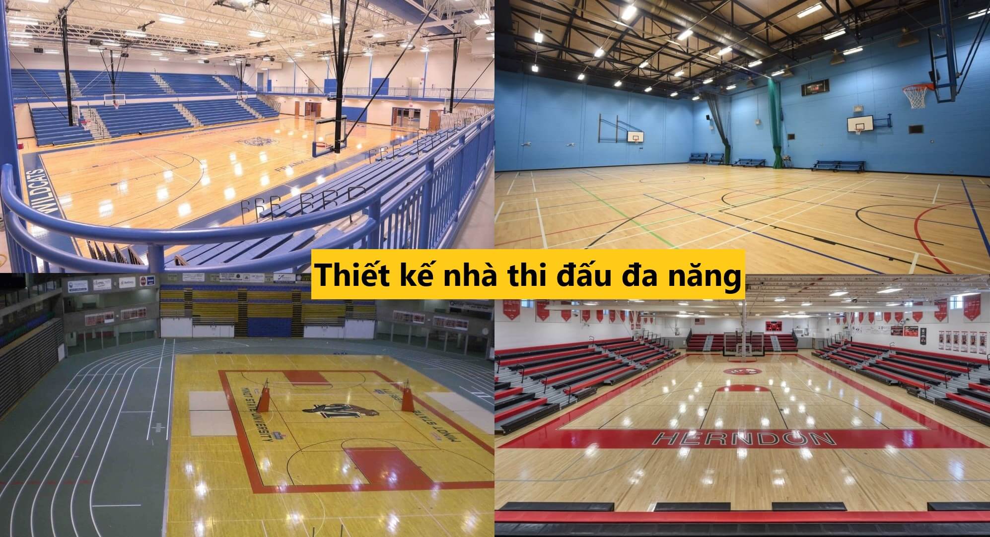 Thiết kế nhà thi đấu đa năng