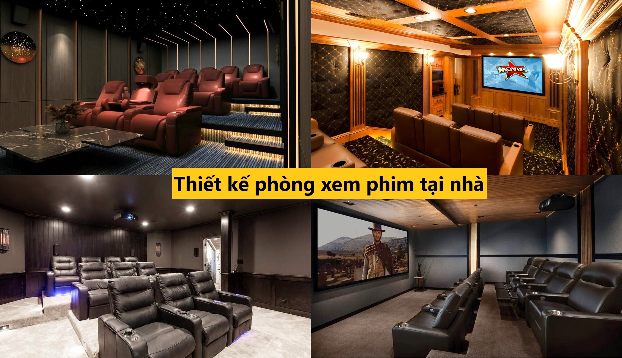 Thiết kế phòng xem phim tại nhà